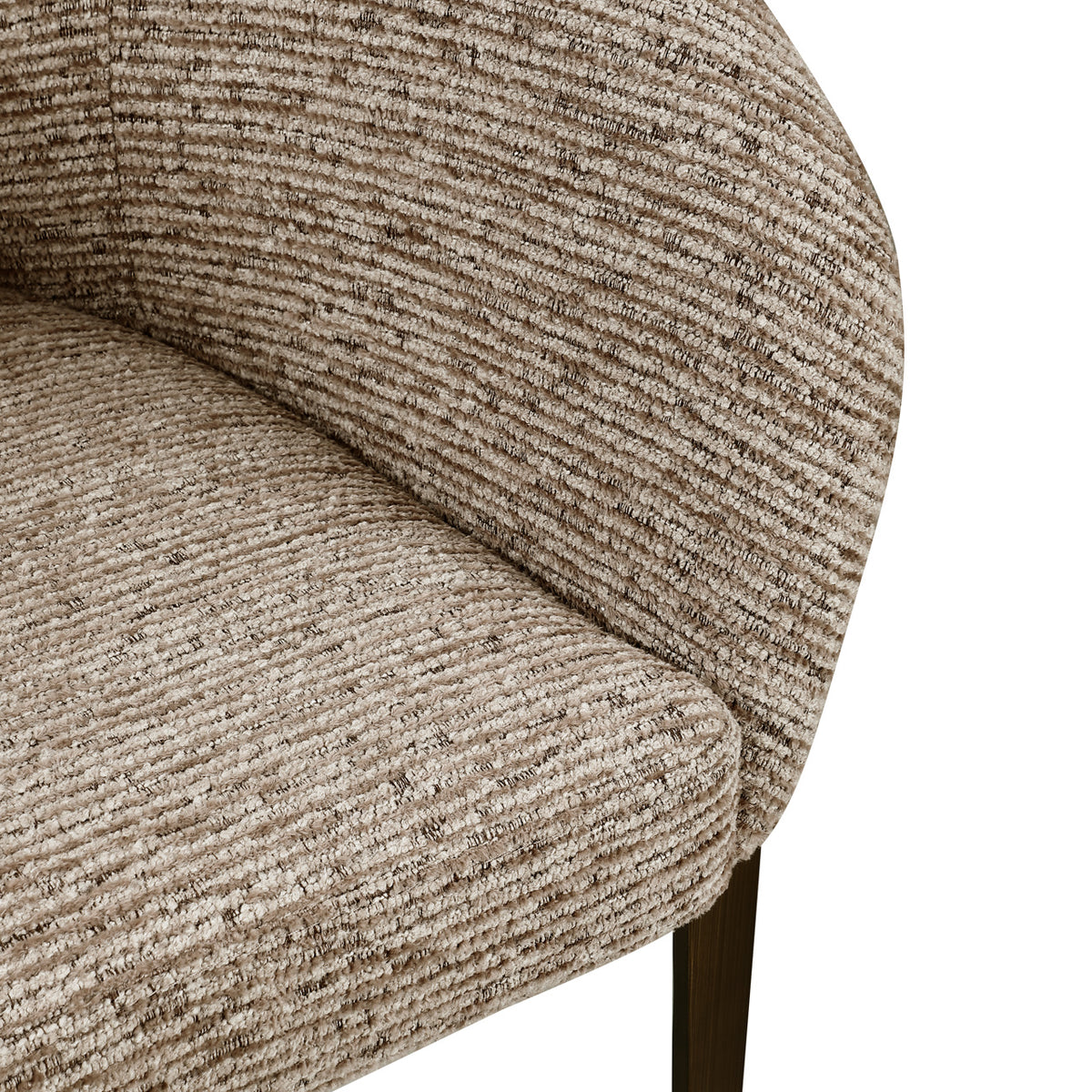 Dining Chair Kenzi mocca linear fire retardant
