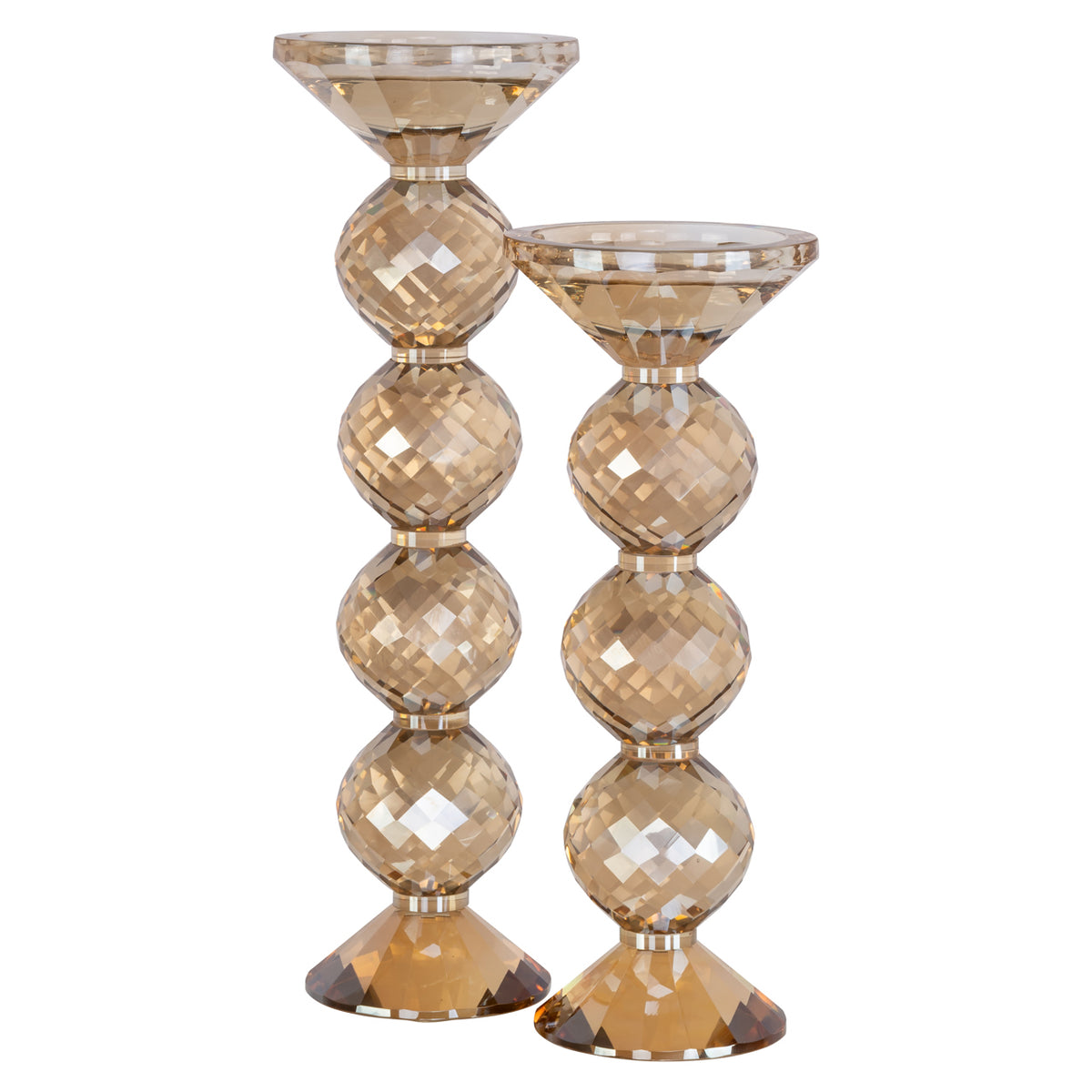 Channah Champagne large candle holder