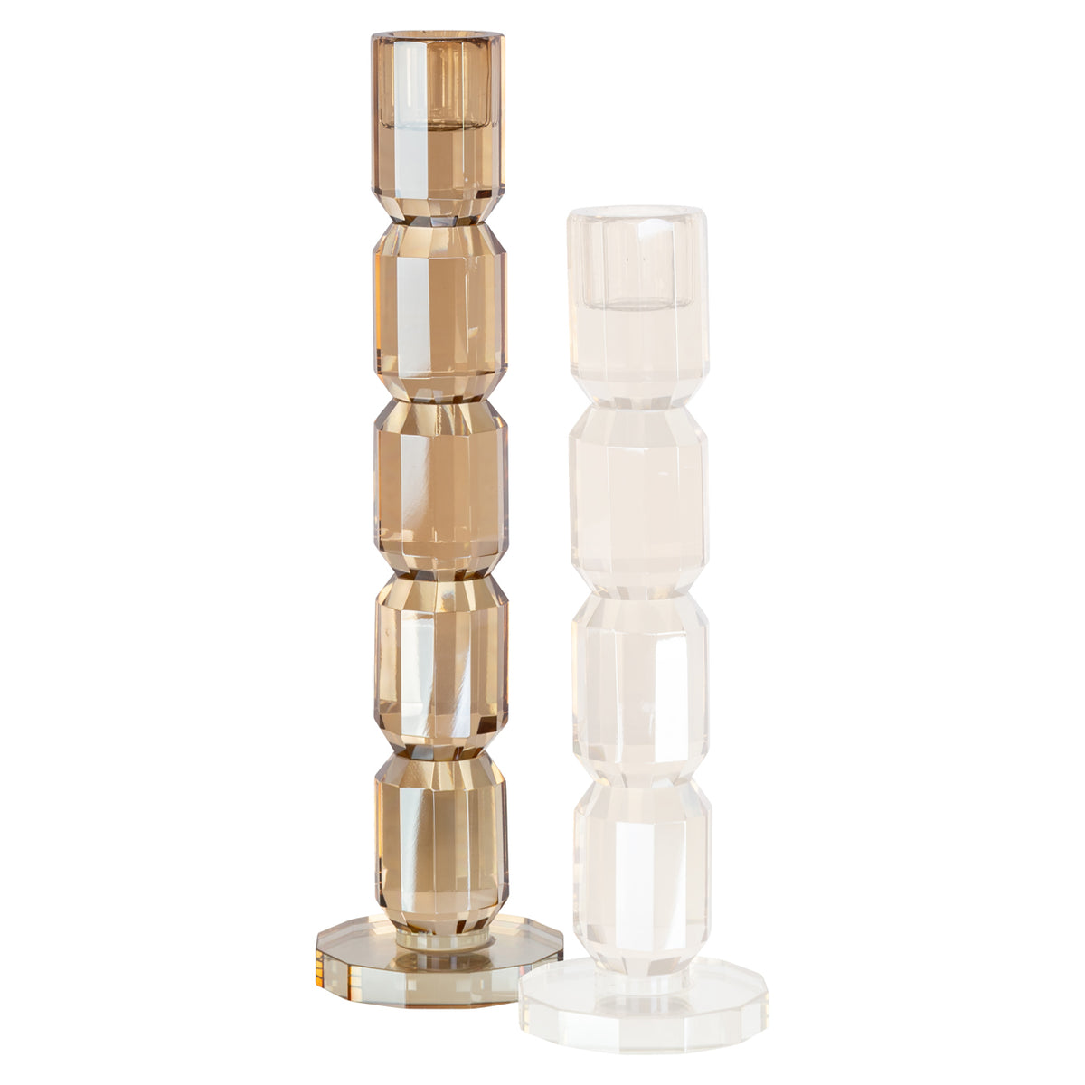 Dita candlestick Champagne large