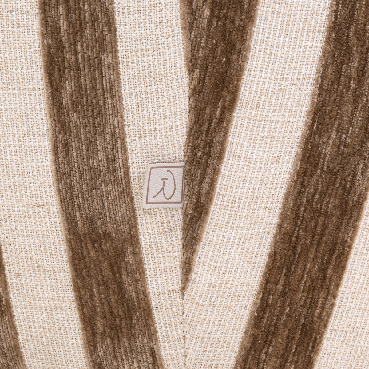Lounge stoel Luxandra stripes sand