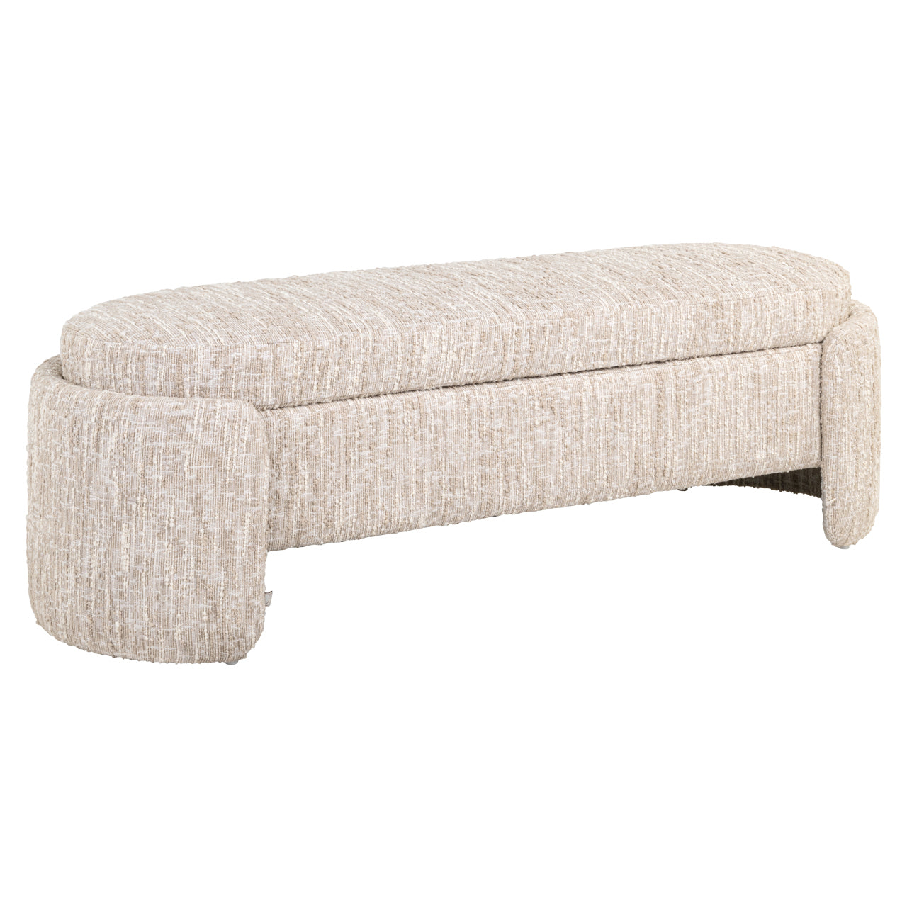 Sofa Cupid Beige Angora mit Stauraum
