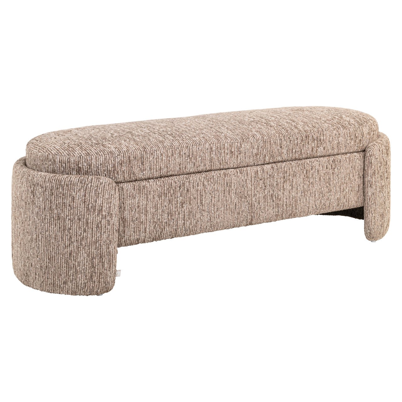 Sofa Cupid Mocca Linear mit Stauraum