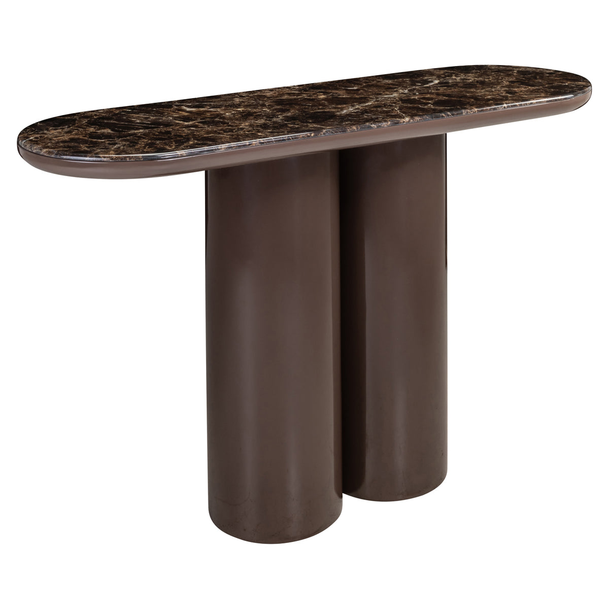 Console Almundi brun chocolat