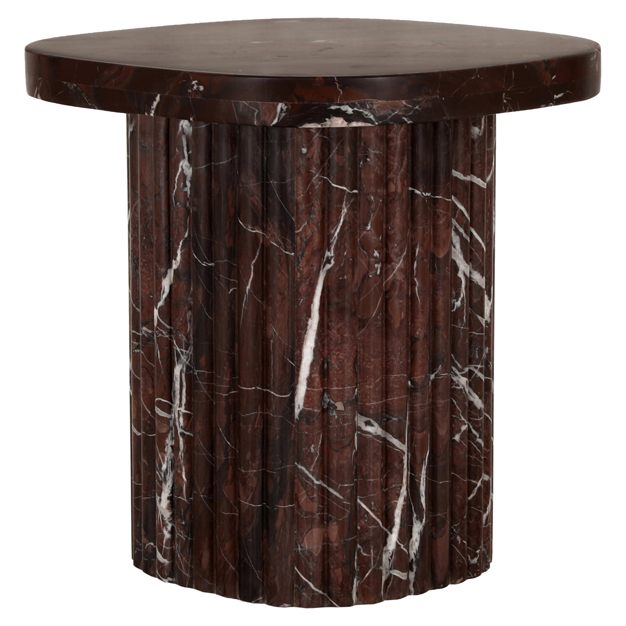 Orchid Burgundy Side Table