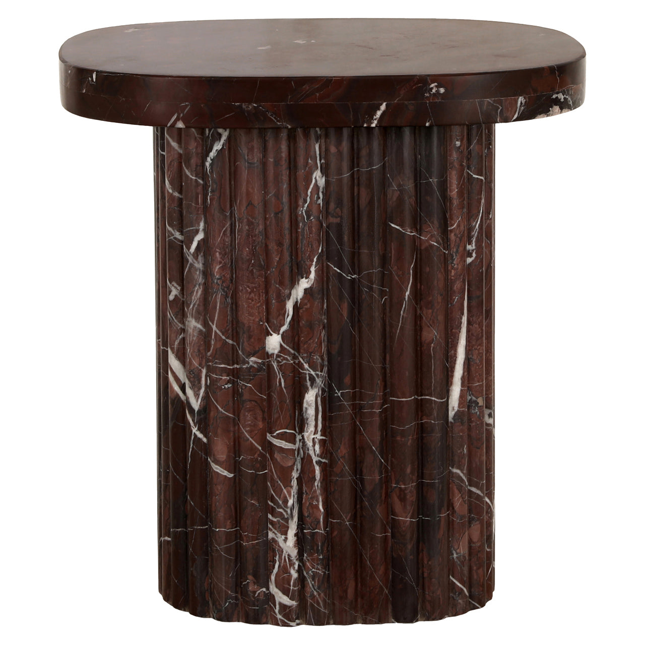 Orchid Burgundy Side Table