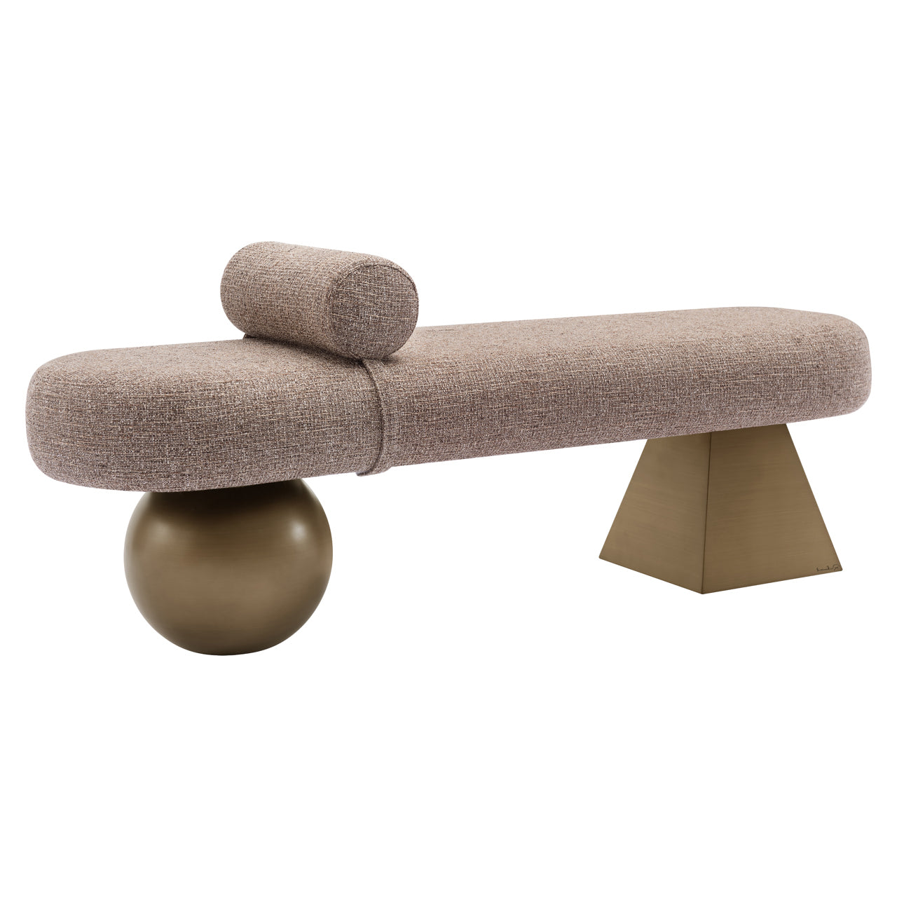Bank Alexander Jones brauner Tweed schwer entflammbar (Geneva)