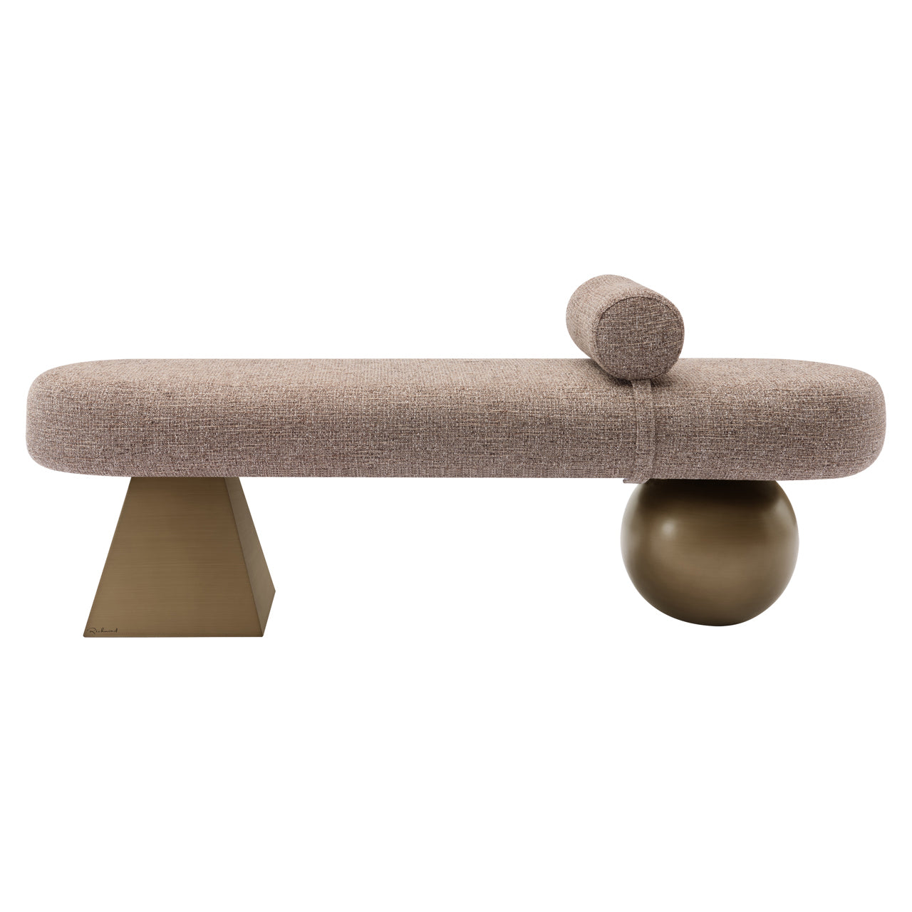 Bank Alexander Jones brauner Tweed schwer entflammbar (Geneva)
