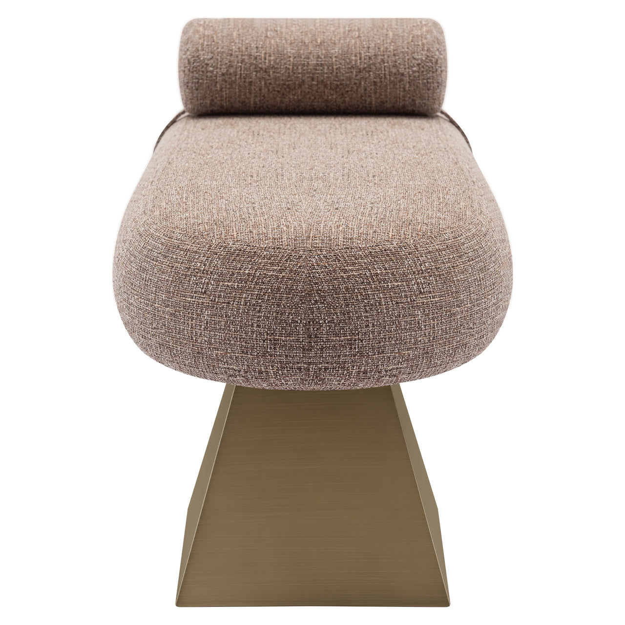 Alexander Jones bench, brown fire-retardant tweed (Geneva)