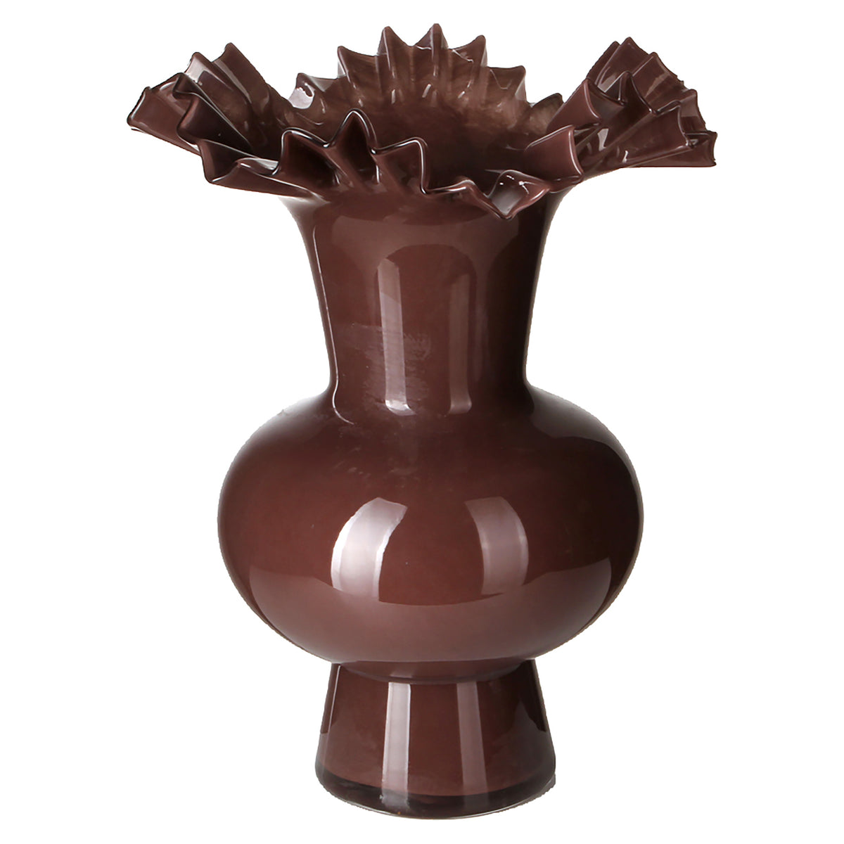 Vase Mira braun