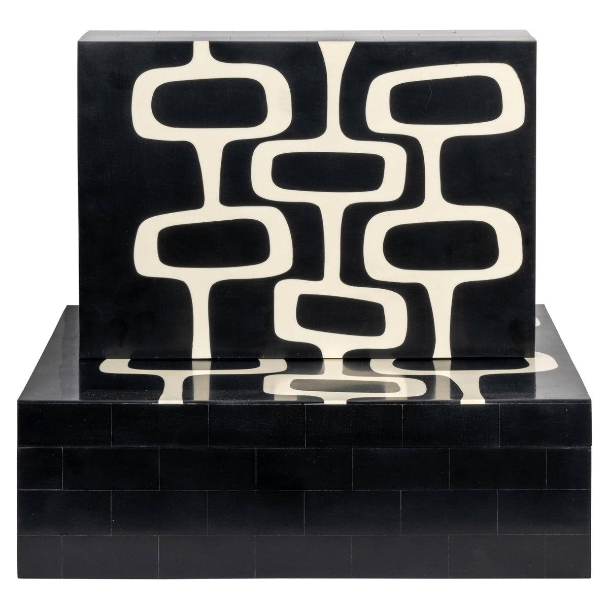 Lux black/white storage box (Set of 2)