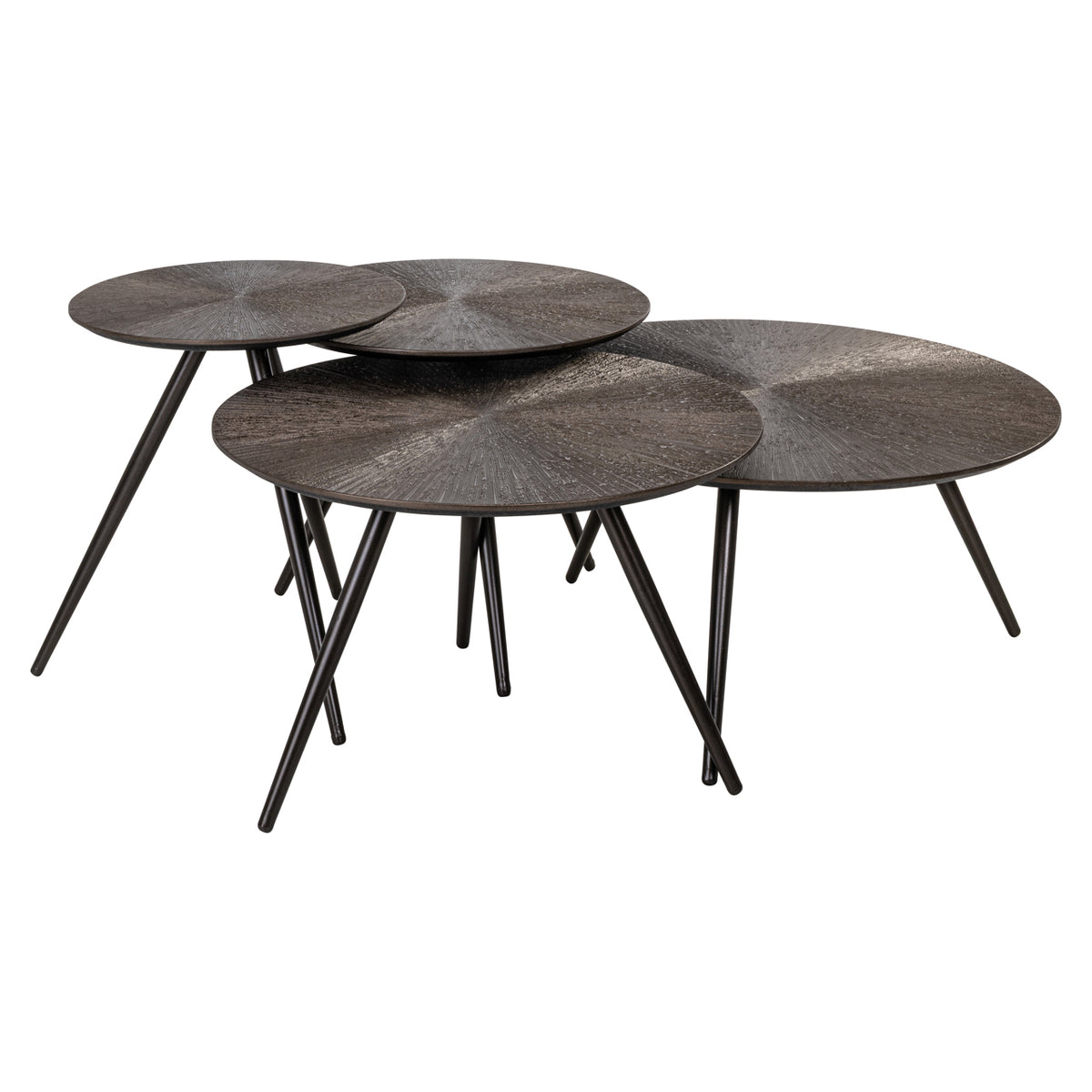 Table basse Quadra Brunzae (lot de 4)