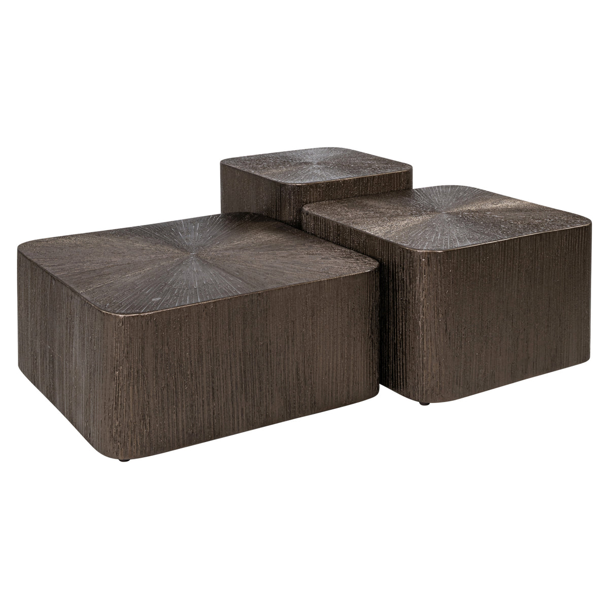 Salontafel Cubes Brunzae (Set of 3)