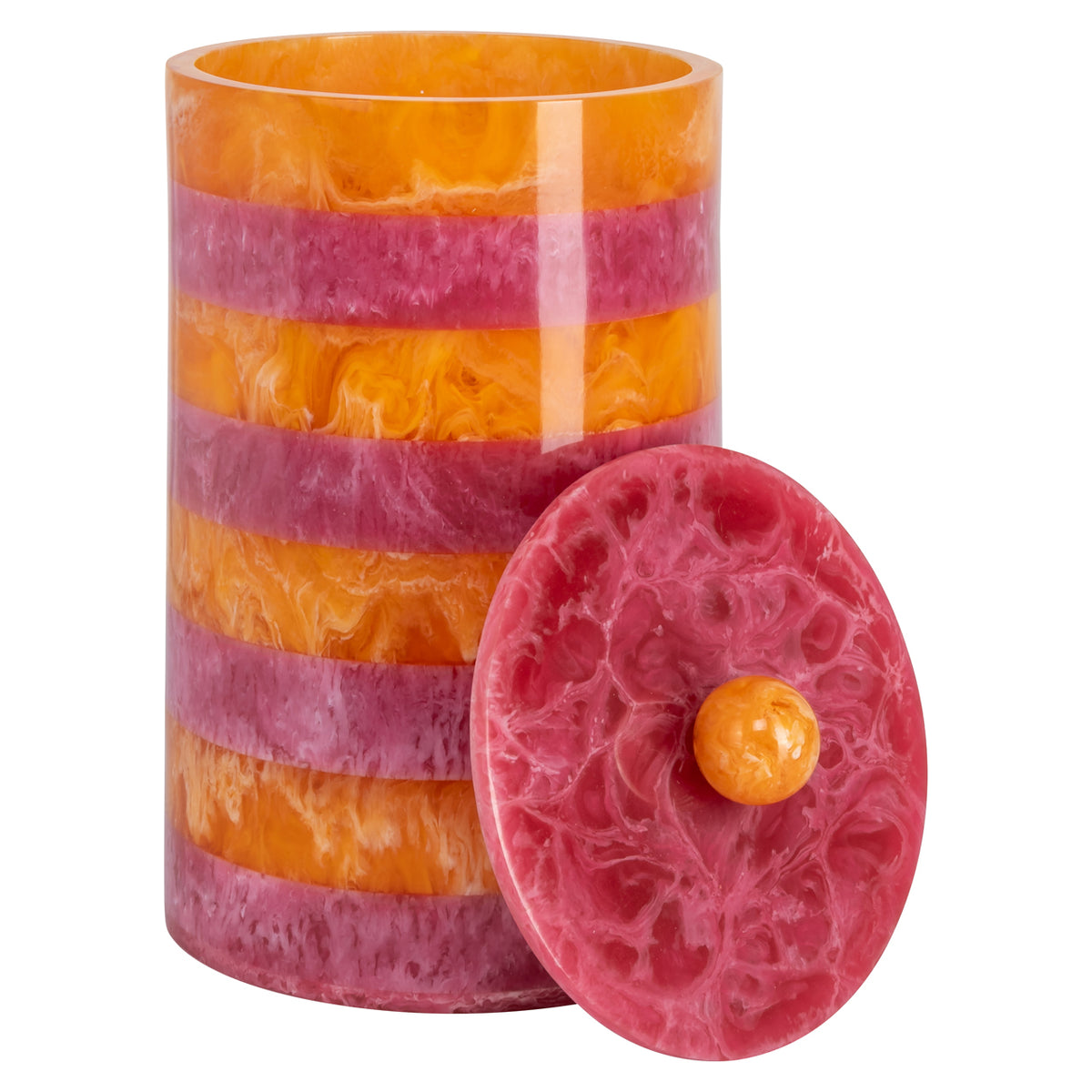 Boîte de rangement Lilybelle pot de rangement rose/orange petit
