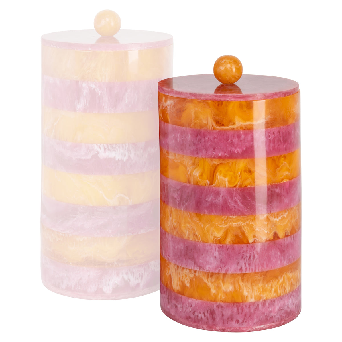 Boîte de rangement Lilybelle pot de rangement rose/orange petit