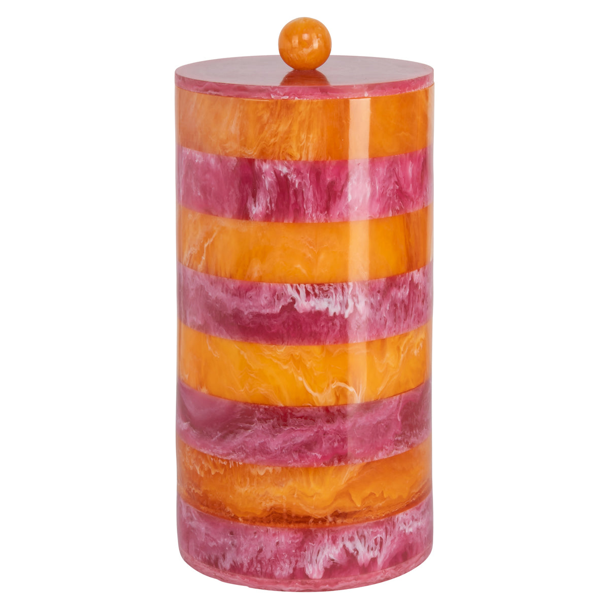 Boîte de rangement Lilybelle pot de rangement rose/orange grand