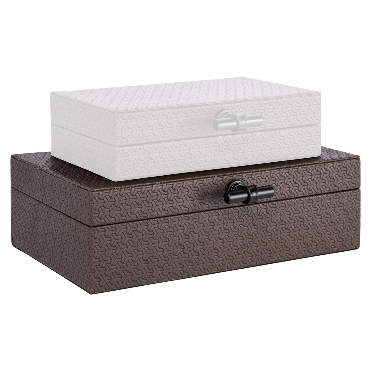 Storage box Billie large dark brown