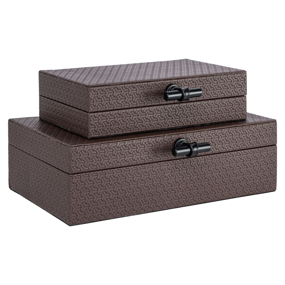 Storage box Billie large dark brown