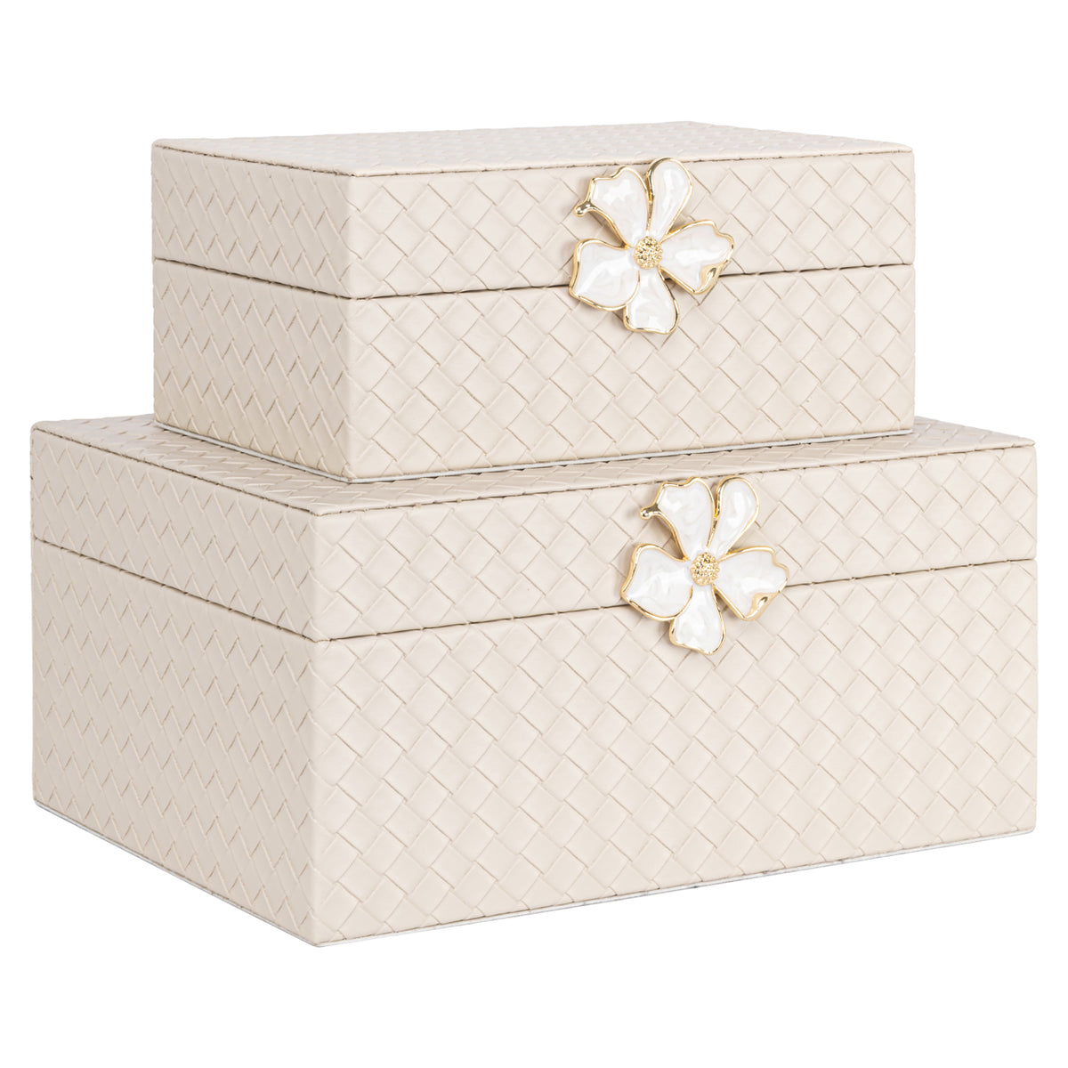 Opbergdoos Lillie ivory large