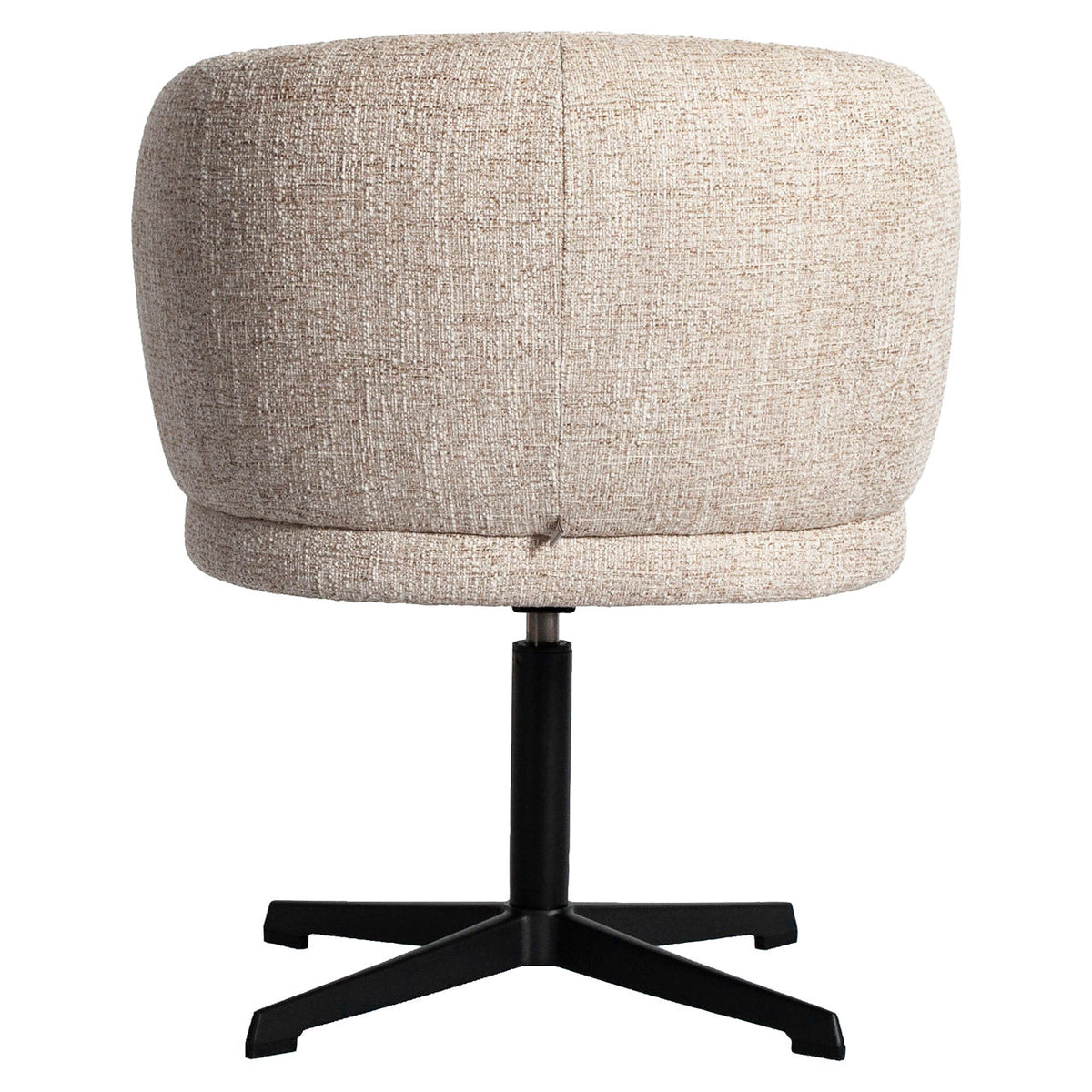Dinan dining chair cream tweed fire retardant - swivel