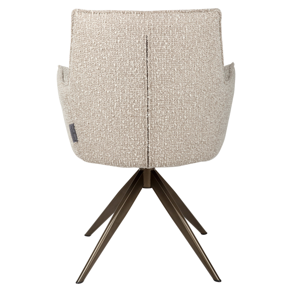 Dining chair Dakota natural chunky swivel with arm