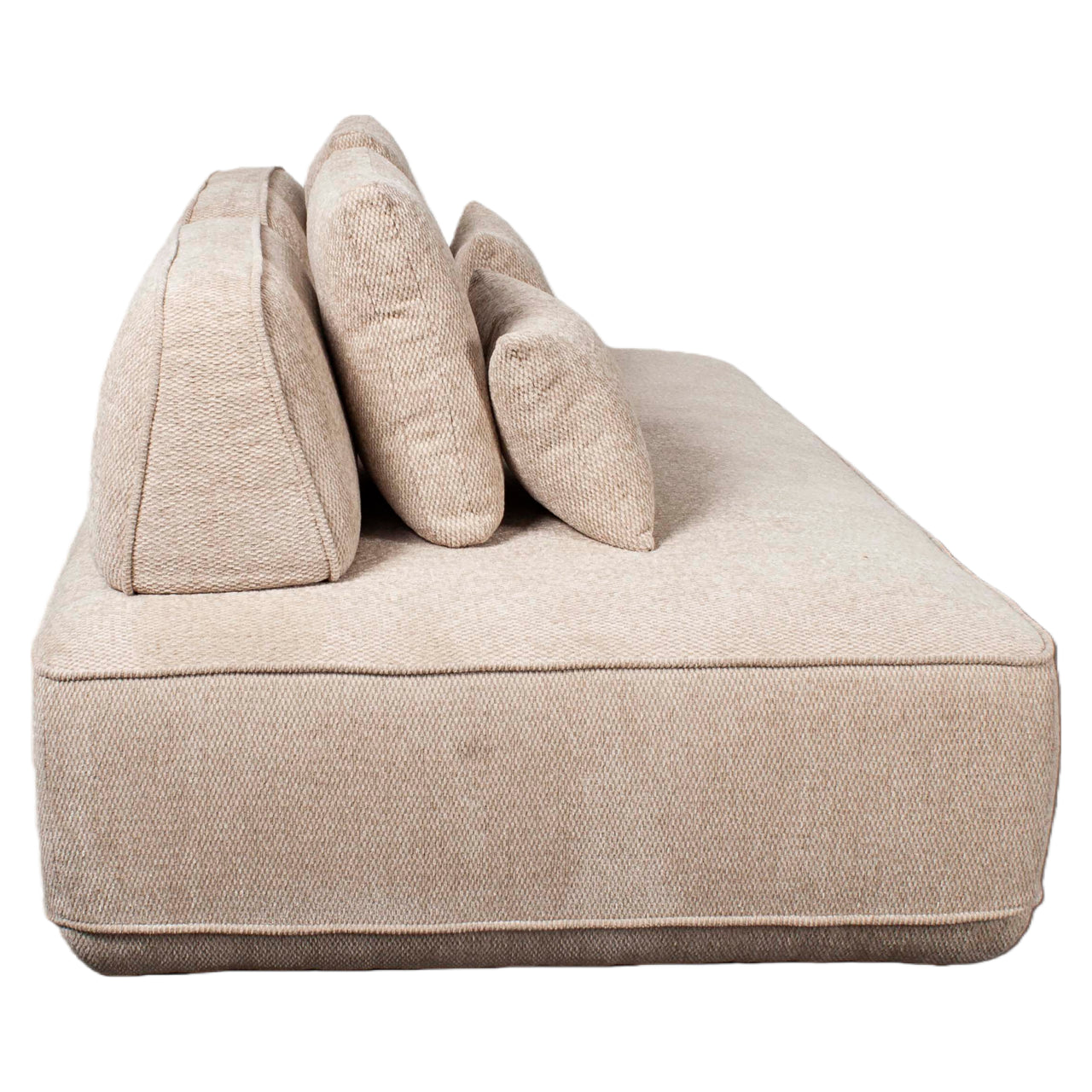Bank Tudor Natural Boldweave, 2,5-Sitzer mit verstellbarer Rückenlehne