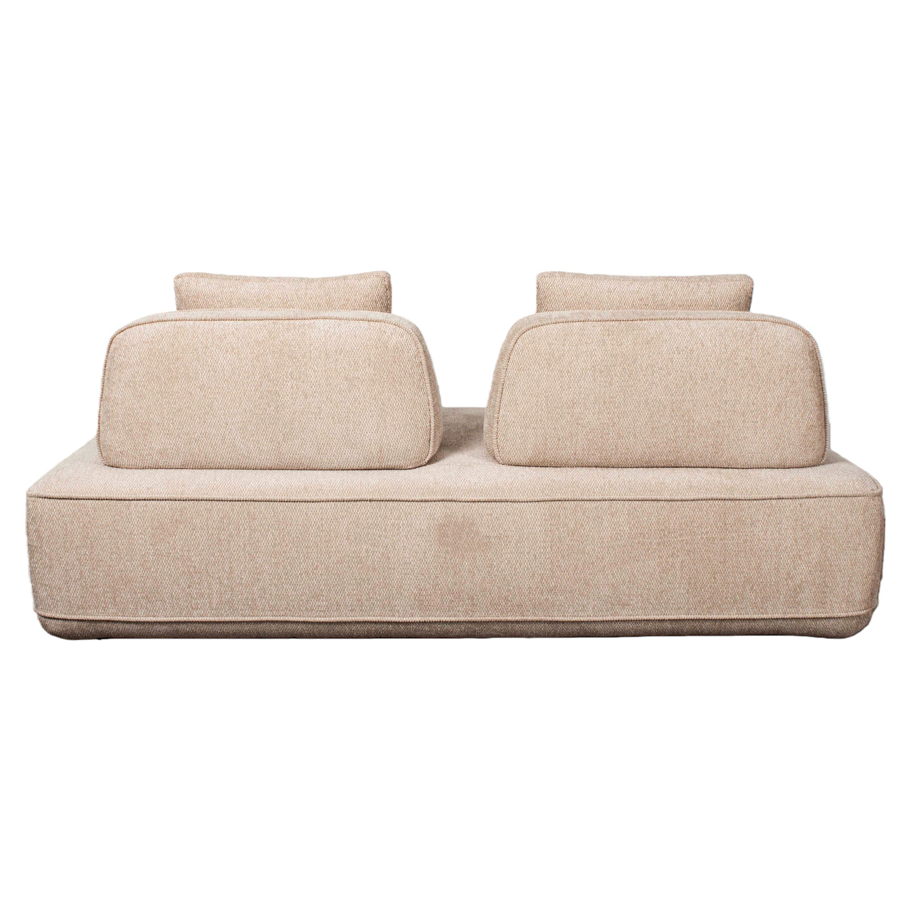 Tudor sofa, natural bold weave, 2.5-seater, movable backrest