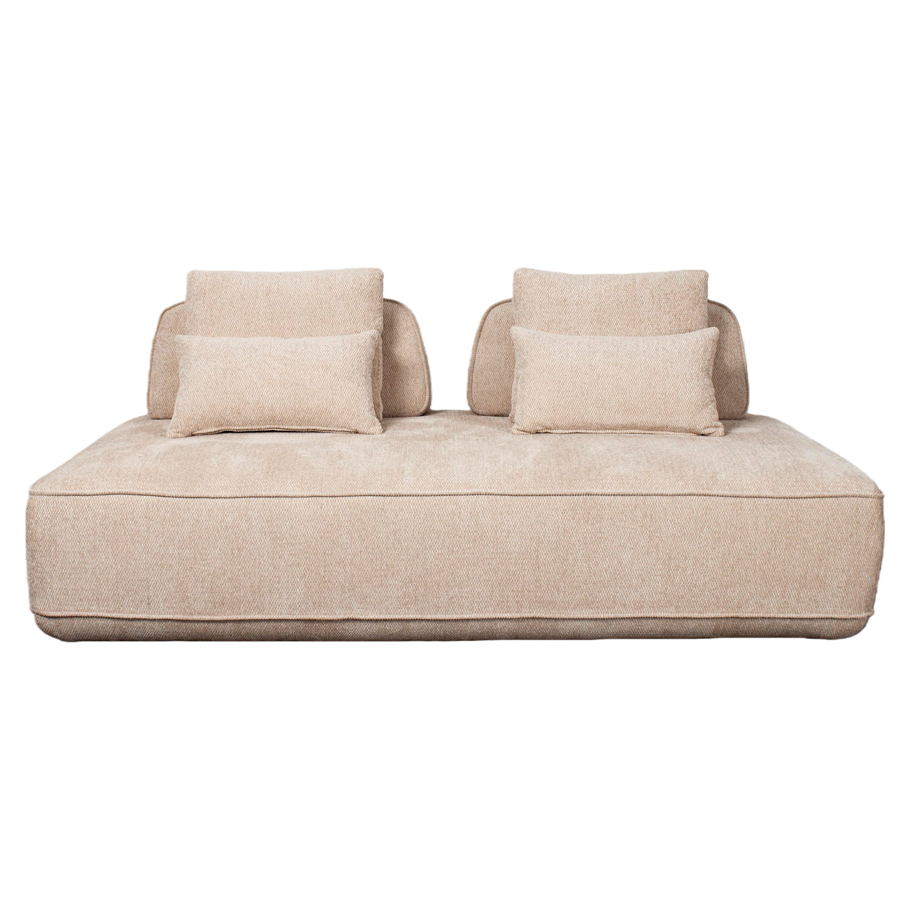Tudor sofa, natural bold weave, 2.5-seater, movable backrest