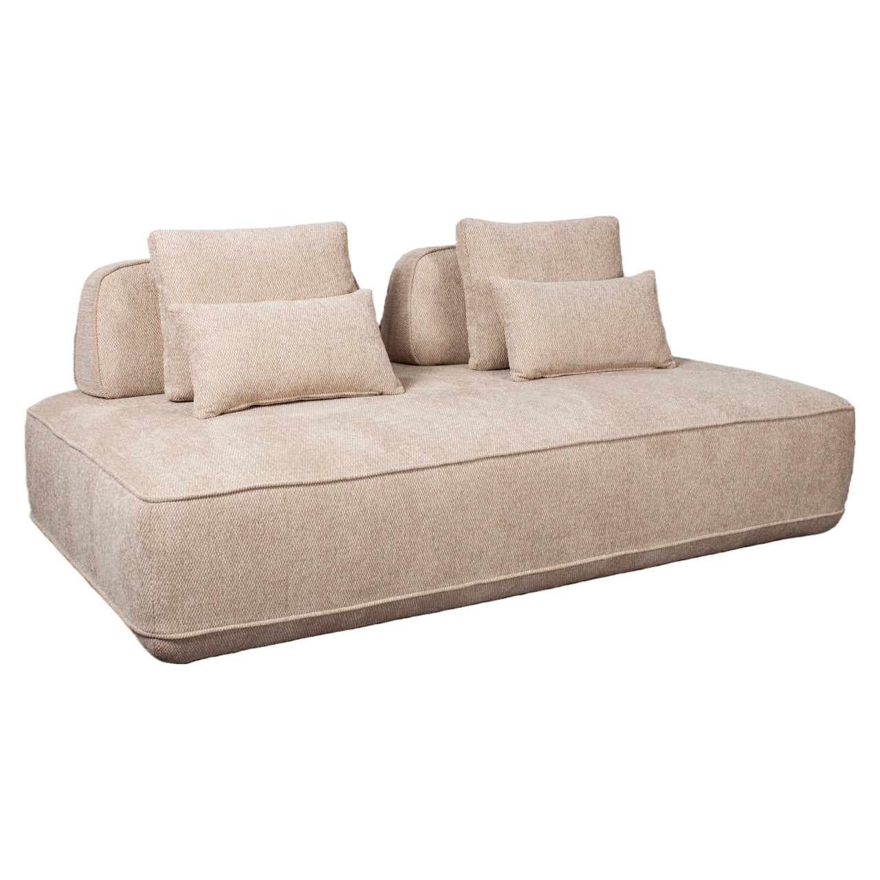 Tudor sofa, natural bold weave, 2.5-seater, movable backrest