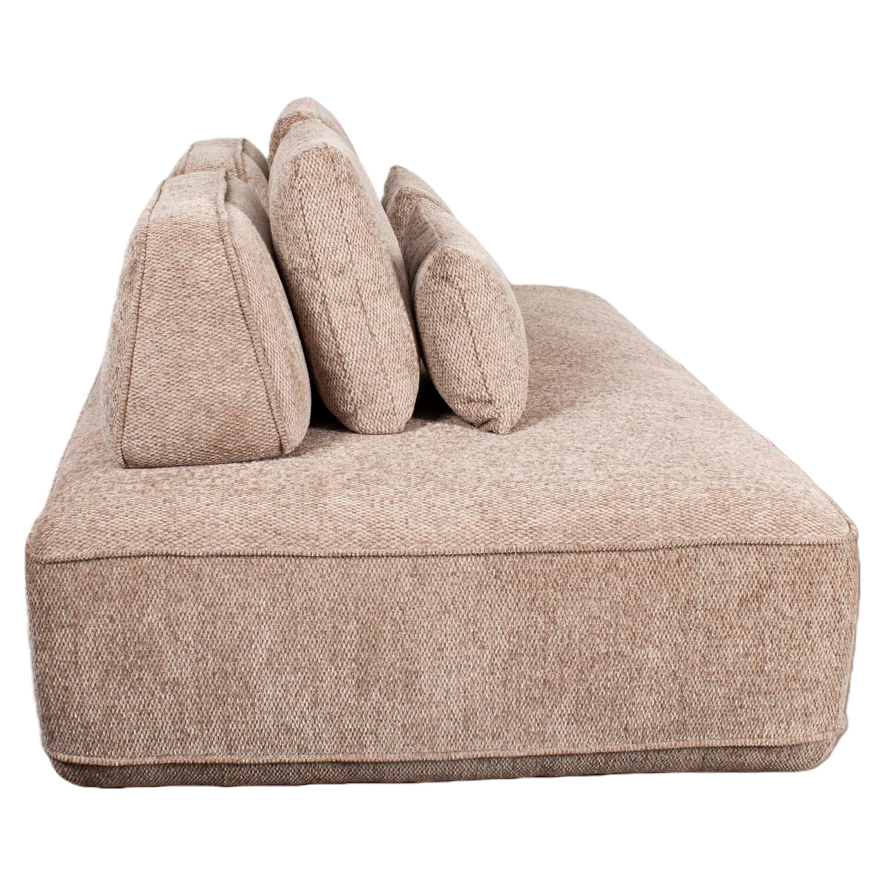 Bank Tudor mocca boldweave 2,5-seater movable backrest