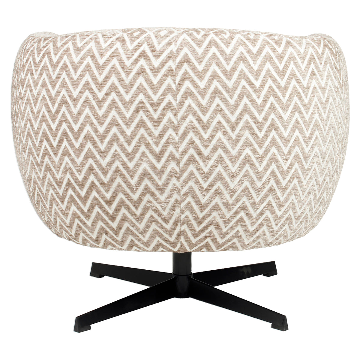 Estelle Lounge Chair sand chevron swivel