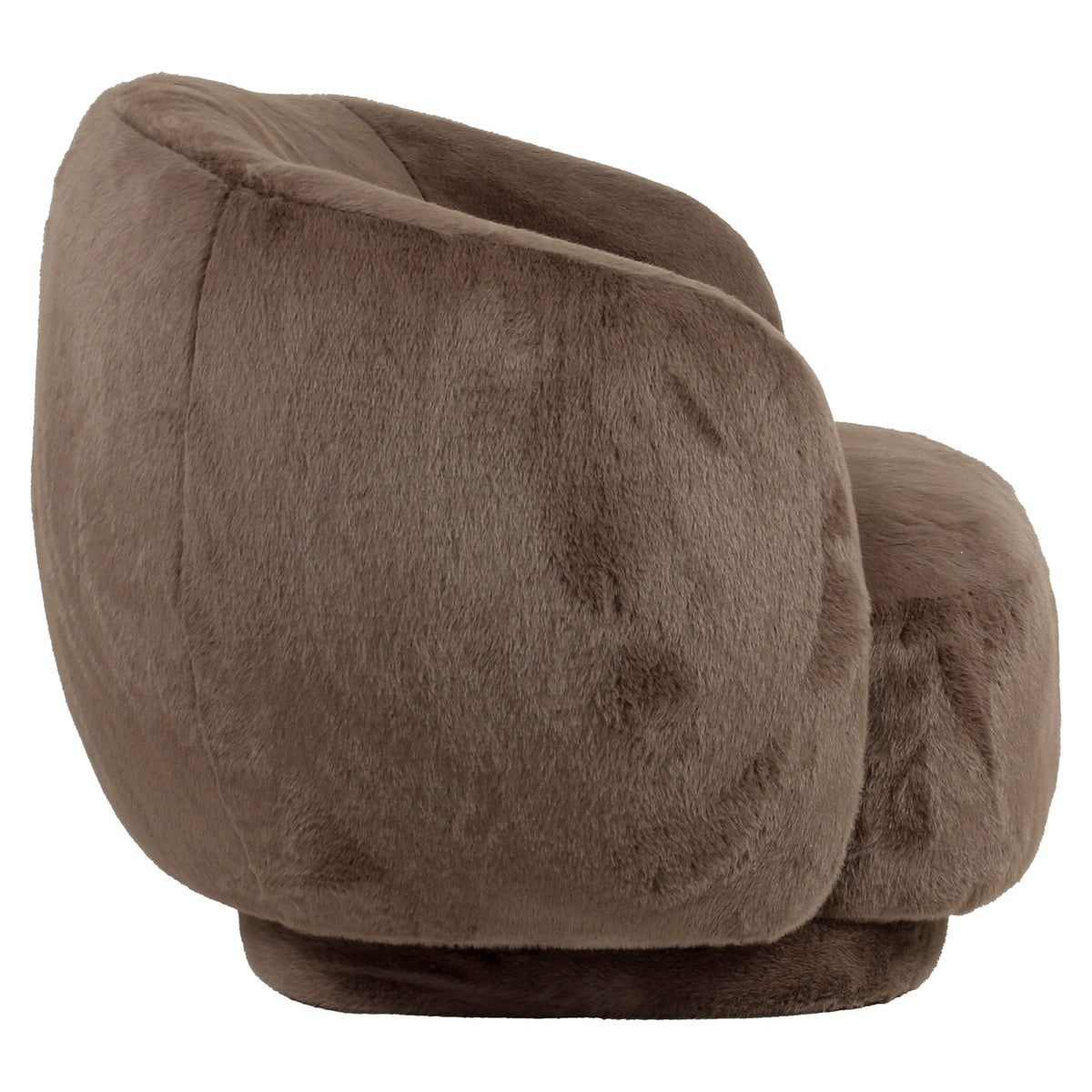 Loungesessel Negreslo brown fluffy swivel