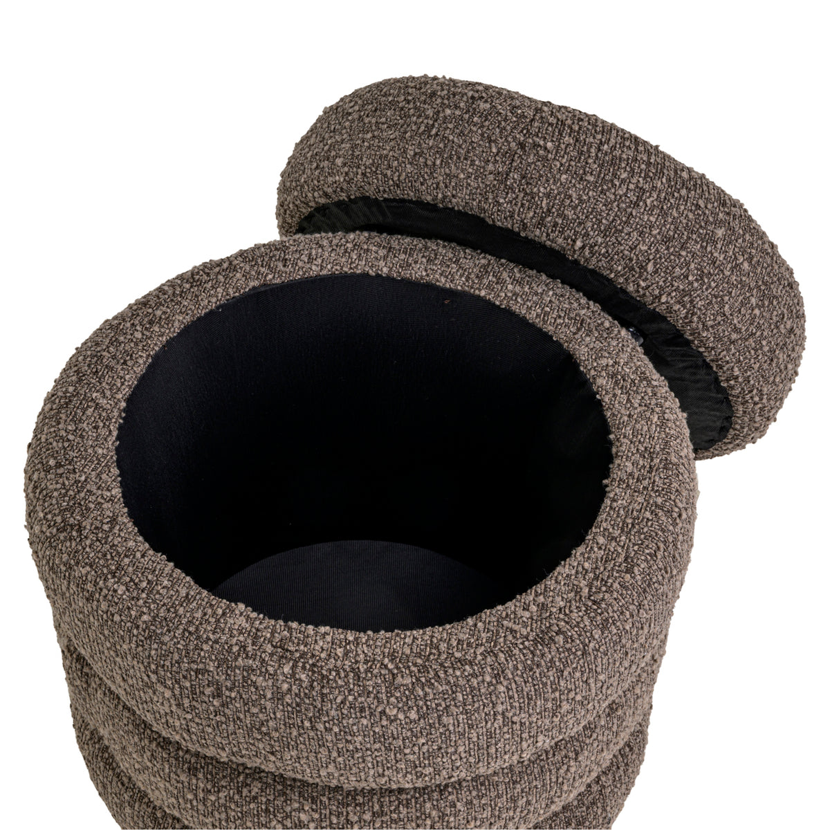 Hocker & Fußbank Adele Braun Chunky