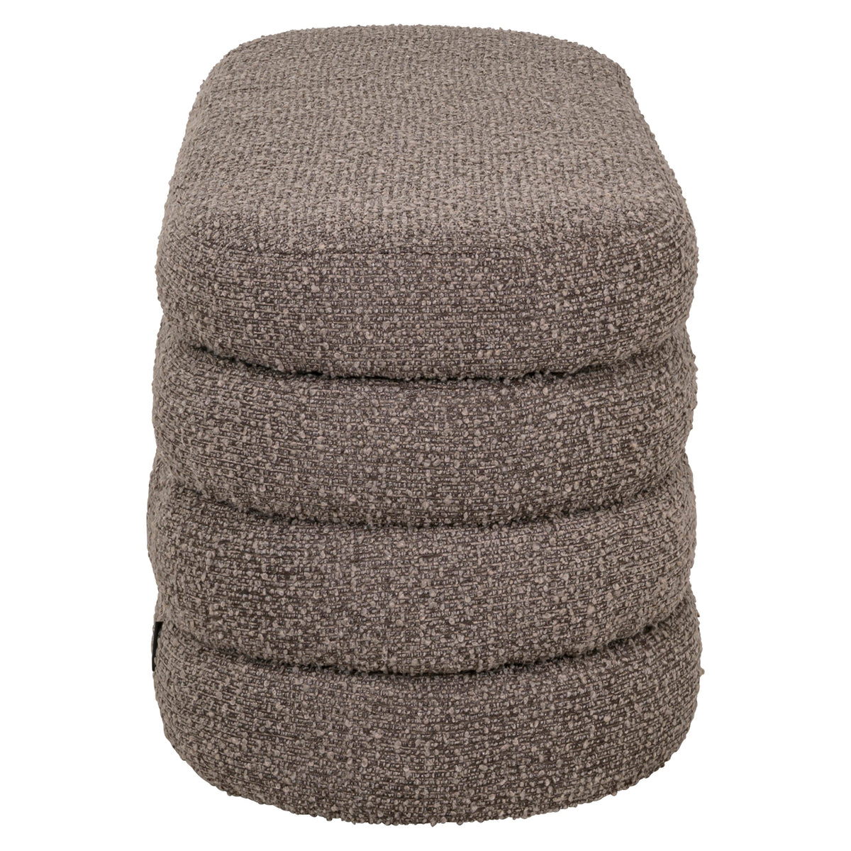 Poef & Voetenbank Camille brown chunky