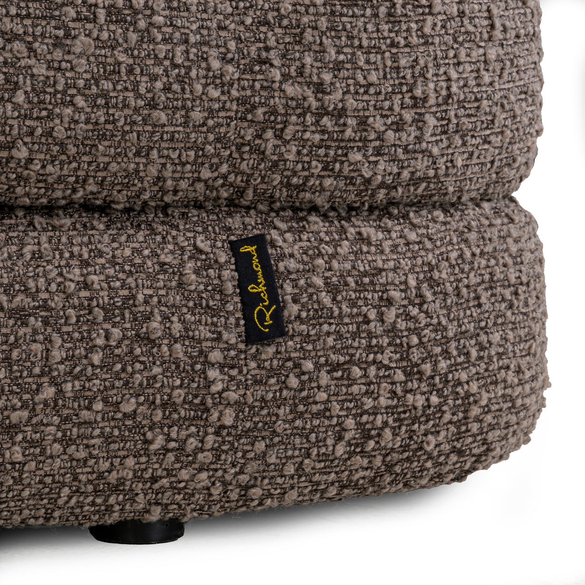 Poef & Voetenbank Camille brown chunky
