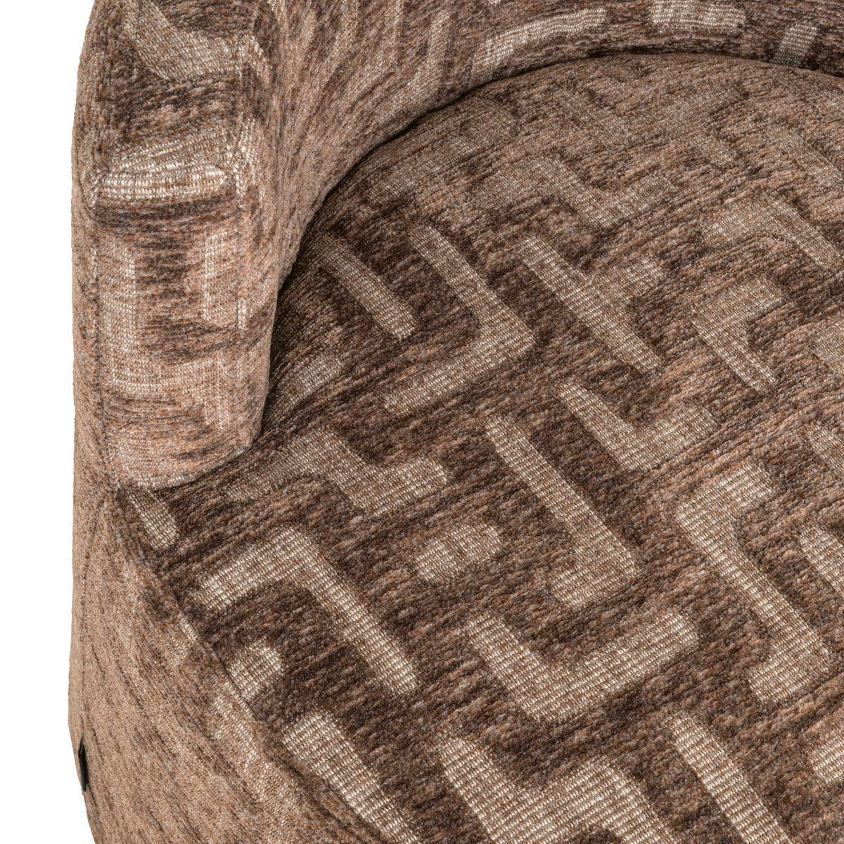Lounge chair Franny brown labyrinth