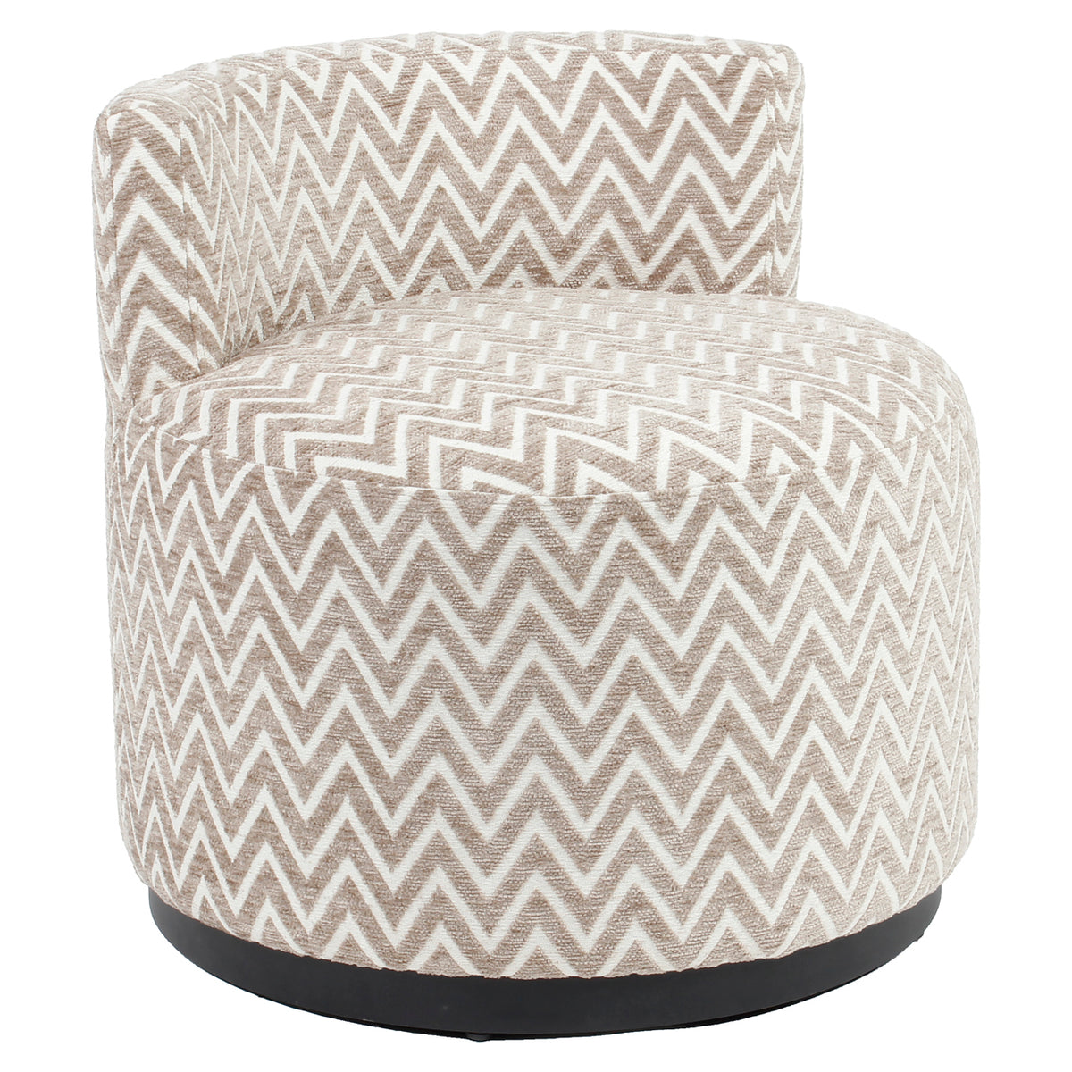 Fauteuil lounge Franny sand chevron