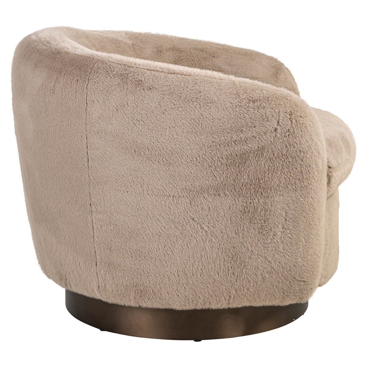 Loungesessel Colmar Khaki Fluffy drehbar