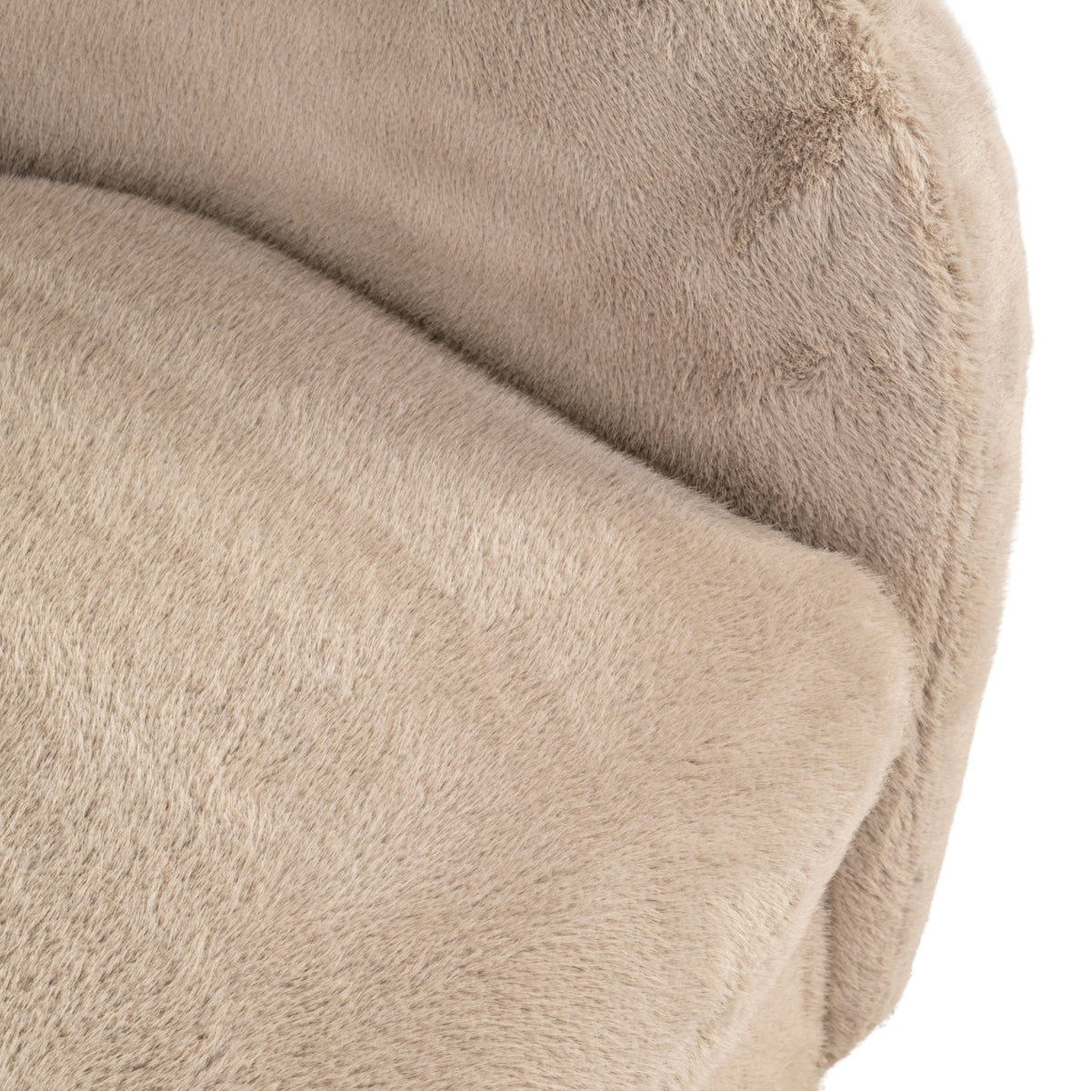 Loungesessel Colmar Khaki Fluffy drehbar