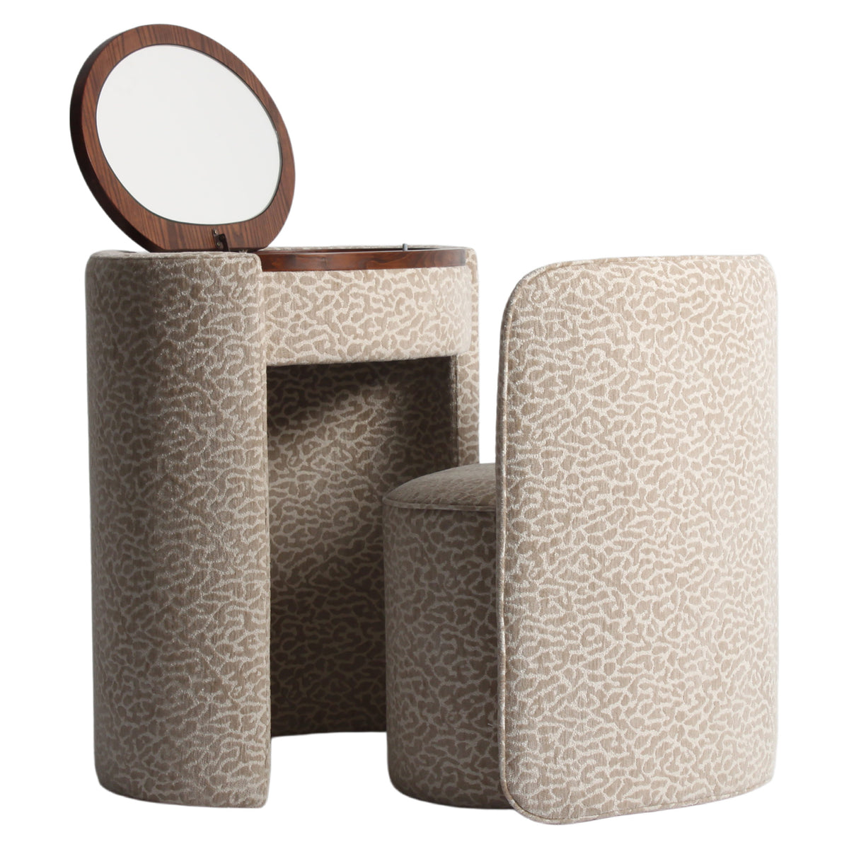 Schreibtisch Roxenne Beige Leopard Schminktisch