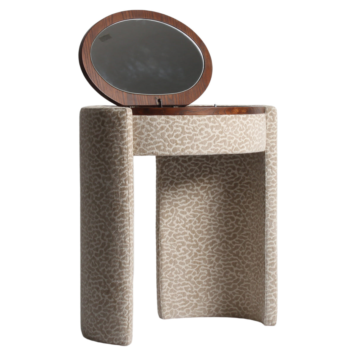 Schreibtisch Roxenne Beige Leopard Schminktisch