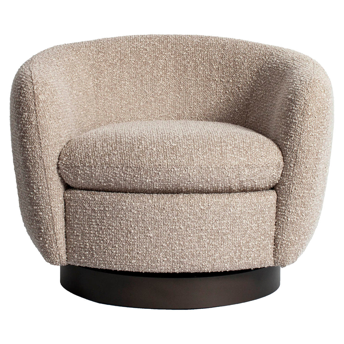 Lounge chair Colmar natural chunky swivel