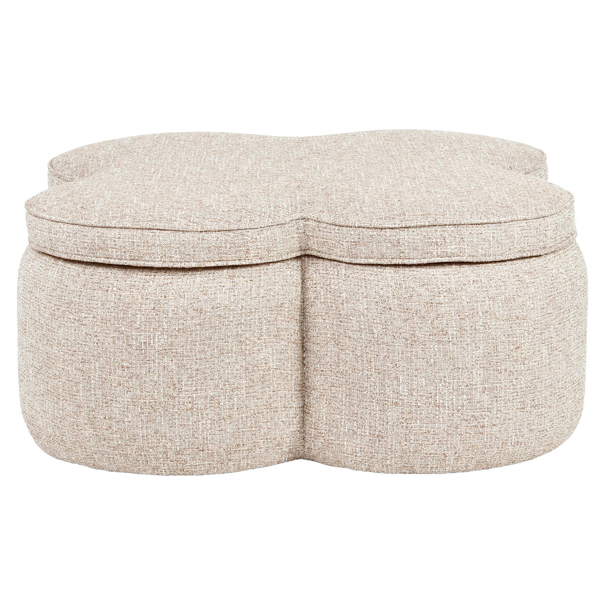 Pouf & footstool Corbeau sand tweed