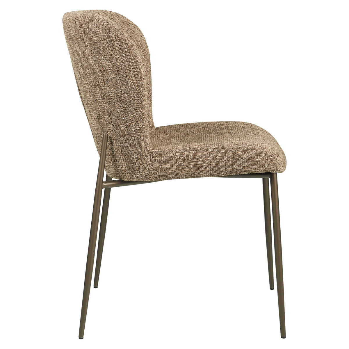 Odarby dining chair brown tweed fire retardant (Set of 2)