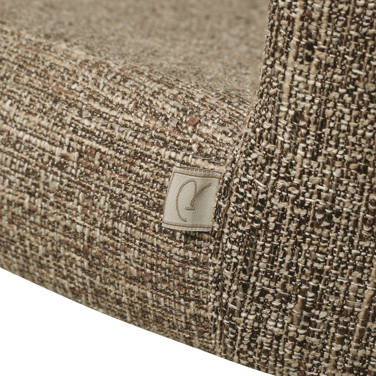 Odarby dining chair brown tweed fire retardant (Set of 2)