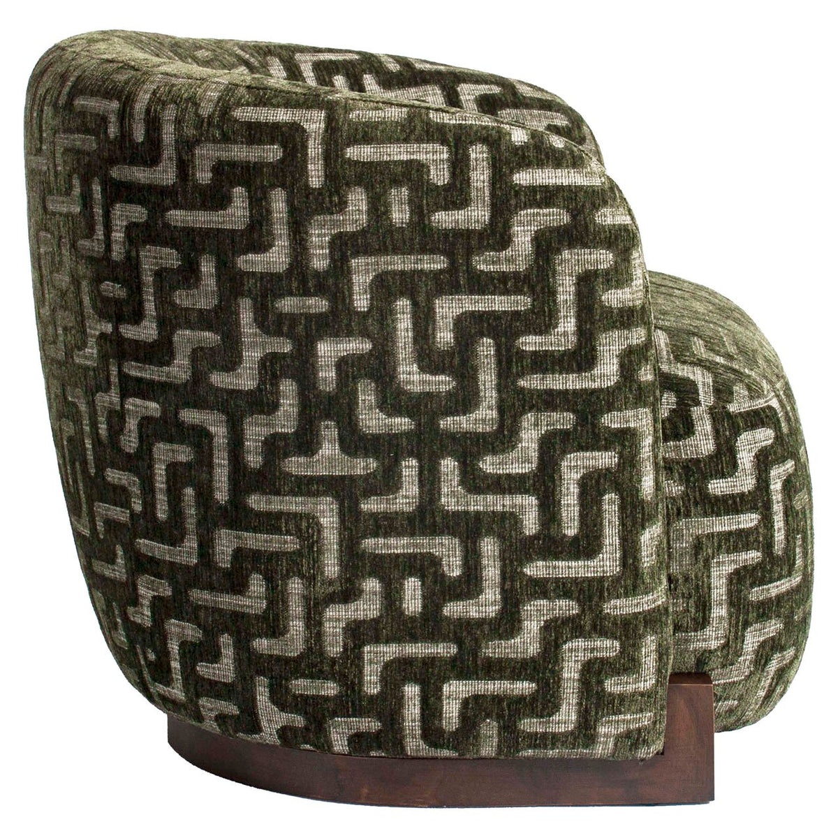 Fauteuil lounge Hannah moss labyrinth ignifugé