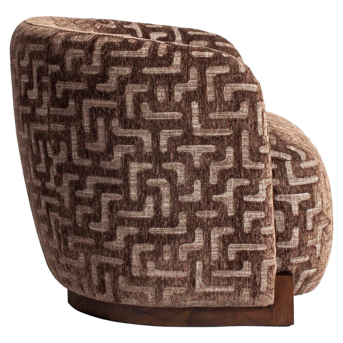 Lounge-Sessel Hannah braun Labyrinth, schwer entflammbar
