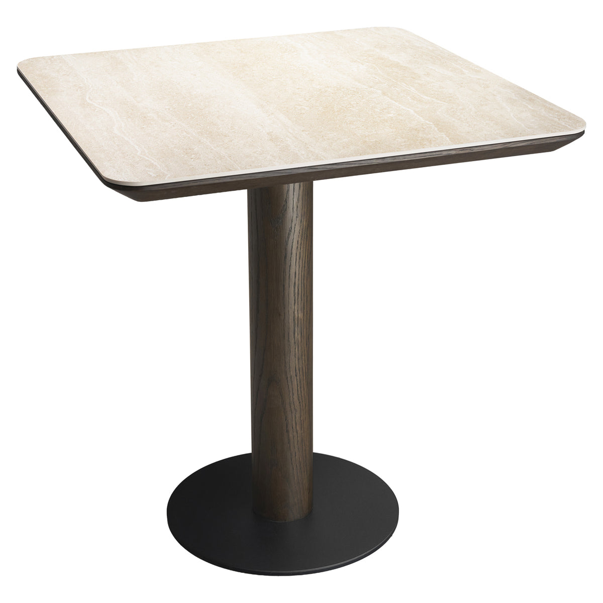Table de bistrot Ritz brown 70x70