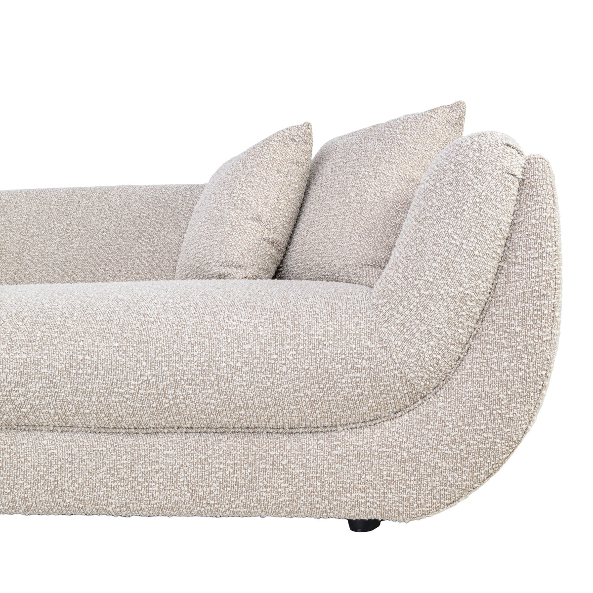 Banquette Gianelle naturelle à la texture épaisse