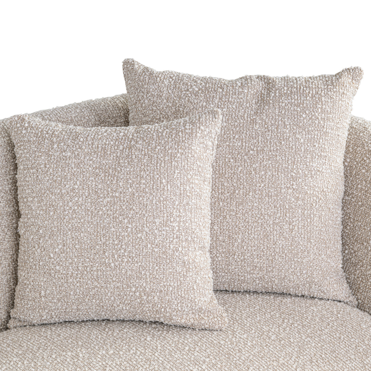 Banquette Gianelle naturelle à la texture épaisse