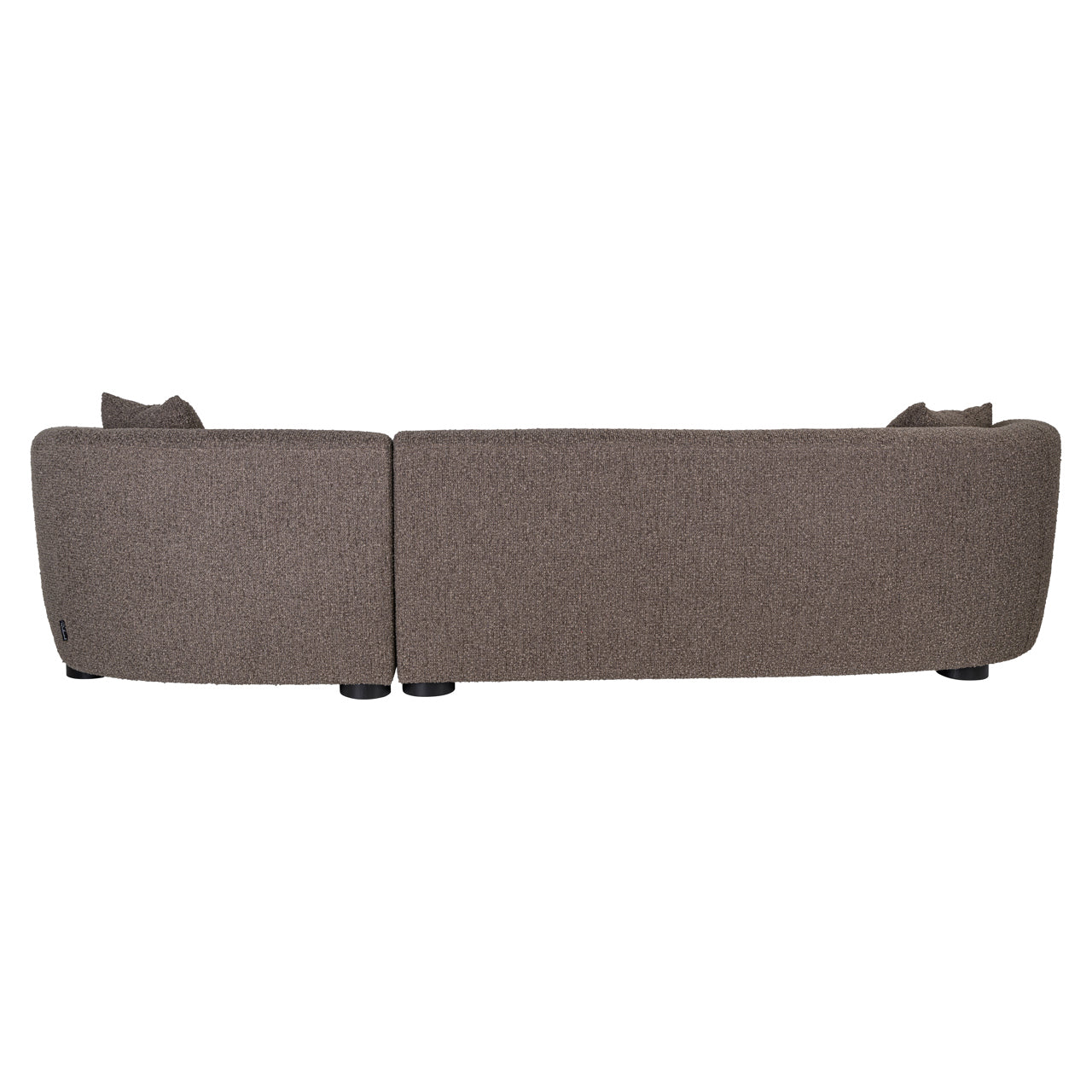 Pandora Brown Chunky Lounge Bench, Right